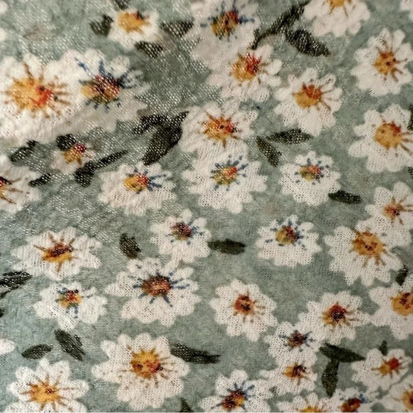 Nasty Gal Women's 3/4 Sleeve Sheer Single Button Daisy Floral Kimono Size M GUC - Picture 7 of 11